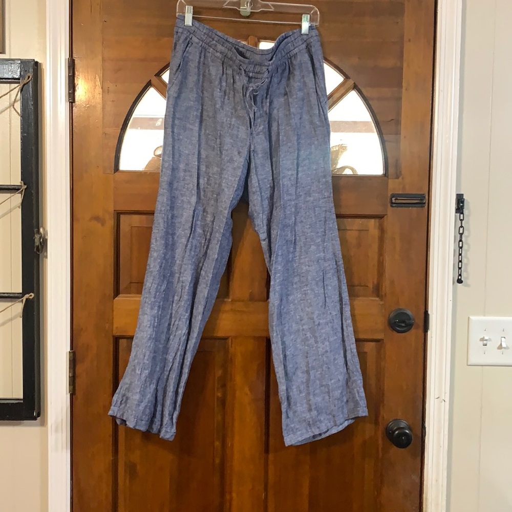 Old Navy Blue Linen Pants